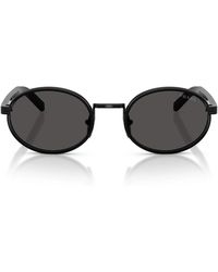 Prada - Zonnebril Prb56 S Aav08 Z Zwart/donkergrijs Dames - Lyst