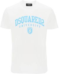 DSquared² - College Print T -Shirt - Lyst