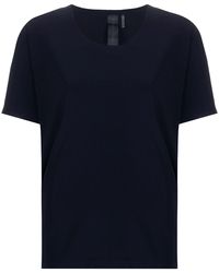 Norma Kamali - Solid Round Neck T-Shirt - Lyst