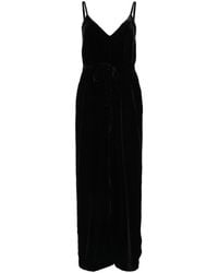 Gold Hawk - Velvet V-Neck Jumpsuit - Lyst