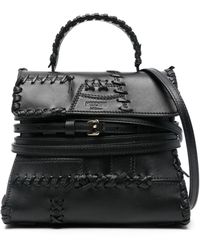 Moschino - Lederen Draagtas - Lyst