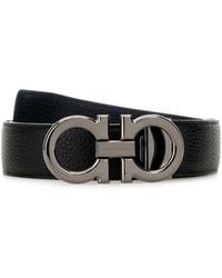 Ferragamo - Leather Reversibile Belt - Lyst
