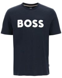 BOSS by HUGO BOSS - Tiburt 354 T-Shirt mit Logo-Print - Lyst