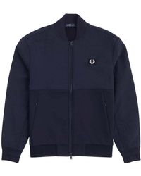 fred perry mens insulated bomber jacket dark airforce