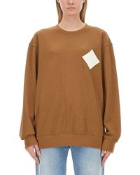 MCM - Logo-Emblazoned Cotton Sweatshirt For - Lyst