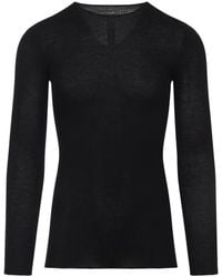 Rick Owens - Wool Ribbed Round Neck Pullover - Lyst