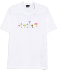 Paul Smith - Mushrooms Cotton T Shirt - Lyst