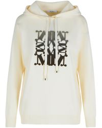 Max Mara - 'Taddeo' Creme Virgin Wollpullover - Lyst