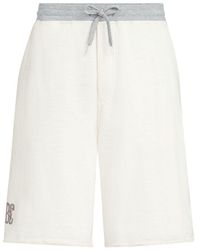 Brunello Cucinelli - Cotton And Linen Blend Shorts - Lyst