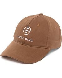 Anine Bing - Jeremy Baseball Cap Dark Camel - Lyst