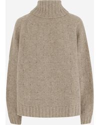 Allude - Cashmere And Silk Sweater - Lyst
