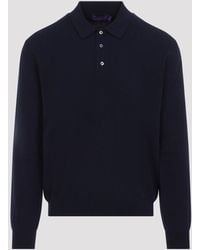 Ralph Lauren - Ribbed Cashmere Polo Neck Sweater - Lyst