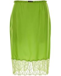 Gucci - Fluo Satin Skirt - Lyst