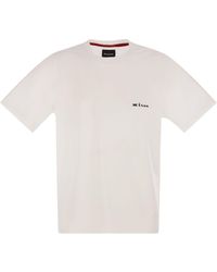Kiton - Cotton T-Shirt With Logo - Lyst