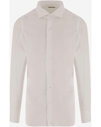 Finamore 1925 - Stretch Cotton Blend Shirt - Lyst