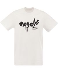 Moncler - T -shirt Met Hardloop Logo - Lyst
