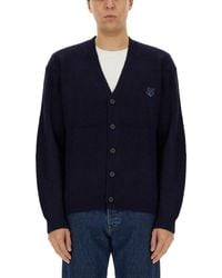 Maison Kitsuné - Ribbed Cardigan - Lyst