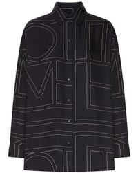 TOTEME - Embroidered Silk Shirt - Lyst