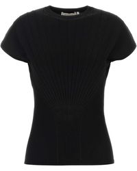 Sportmax - Knitted Crew Neck Top - Lyst