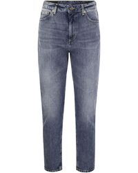 Dondup - Cindy Regelijke Stroct Denim Jeans - Lyst