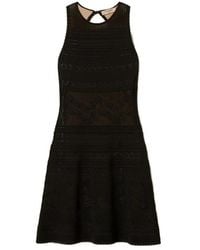 Twinset - Short Floral Knit Dress - Lyst