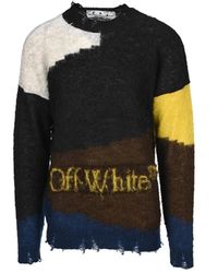 Off-White c/o Virgil Abloh - Aus weißem Wollpullover aus weißem Wollpullover - Lyst
