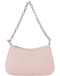 McQueen - T bar mini sac à main Alexander mc queen en cuir rose - Lyst