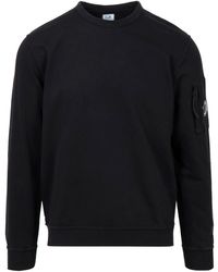 C.P. Company - C.P. Firmenpullover schwarz - Lyst