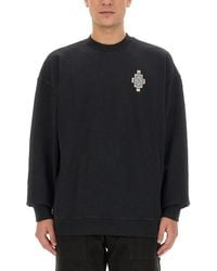Marcelo Burlon - Optical Cross Sweatshirt - Lyst