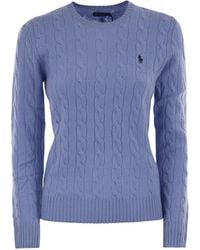 Polo Ralph Lauren - Plaited Wool And Cashmere Crew-Neck - Lyst