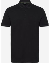 BOSS - Cotton Piqué Polo Shirt With Logo - Lyst