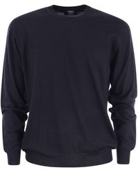 Fedeli - Crew Neckpullover in Wolle - Lyst