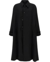 Yohji Yamamoto - Light Wool Trench Coat - Lyst
