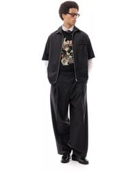 LC23 - Gessato Lurex Zip Shirt - Lyst