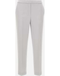 Theory - Teoría Almirante de pantalones de crepe japoneses en gris perla - Lyst