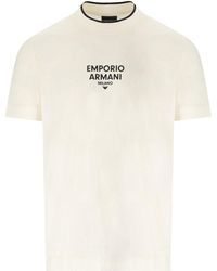 Emporio Armani - Ea Milano Vanilla T Shirt - Lyst