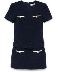 Self-Portrait - Self Portrait Bouclé Mini Dress - Lyst