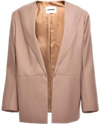 Jil Sander - Chaqueta blazer de pecho individual - Lyst