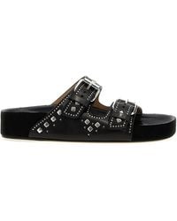 Isabel Marant - Lennyo Leren Sandalen - Lyst
