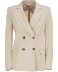 Weekend by Maxmara - Wkdcolibri Stretch Double Breasted Blazer - Lyst