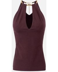 Elisabetta Franchi - Top mit Jewel Snake - Lyst