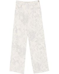 forte_forte - Pants 5 Tasche Vita Alta Denim"Nontiscordardime" - Lyst