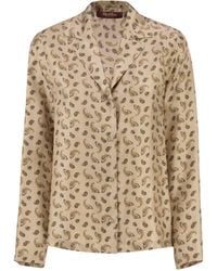 Max Mara - Mstudente – Silk Shirt With Paisley Print - Lyst
