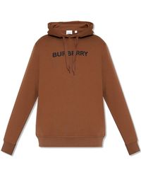 Burberry - Logo-print Cotton-jersey Hoodie - Lyst