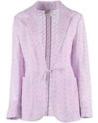 forte_forte - Giacca Mussola Ricamo "Broderie Anglaise" - Lyst