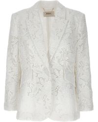 Zimmermann - 'natura Lace' Blazer - Lyst