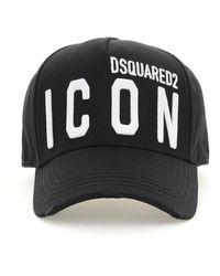 DSquared² - Icon Wit Baseball Cap - Lyst