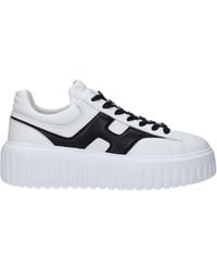 Hogan - Sneakers H-Stripes Frauen Haut weiß/schwarz - Lyst