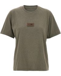 MM6 by Maison Martin Margiela - 'firma numérica mm6' parche camiseta - Lyst