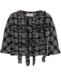 ALESSANDRO ENRIQUEZ - Checked Short Jacket - Lyst
